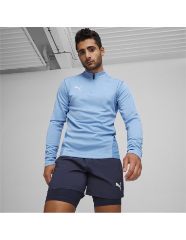 Puma teamGOAL Training 1/4 Zip Top - Bleu Ciel