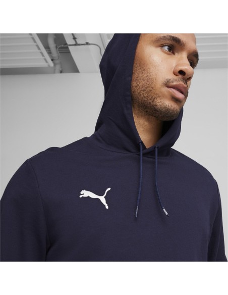 Puma teamGOAL Casuals Hoodie  - Bleu Marine