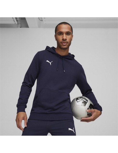 Puma teamGOAL Casuals Hoodie  - Bleu Marine