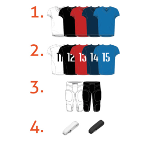 Pack Entraînement Foot US - Maillot + pantalon + ceinture