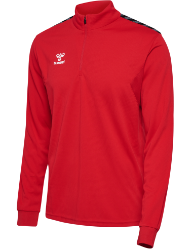 Hummel HML Authentic Half Zip Sweatshirt - Rouge