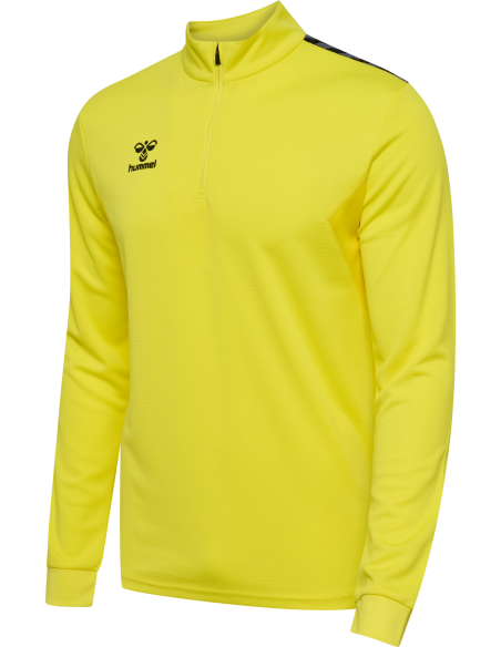 Hummel HML Authentic Half Zip Sweatshirt - Jaune