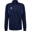 Hummel HML Authentic Half Zip Sweatshirt - Bleu Marine