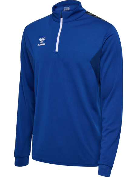 Hummel HML Authentic Half Zip Sweatshirt - Bleu Royal