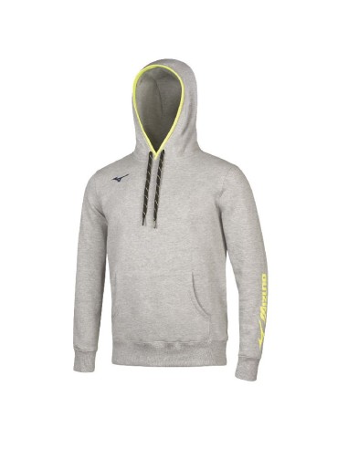 MIZUNO SWEAT HOODIE - HEATHER Grey