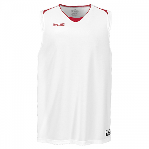 Spalding Attack Tank Top - Blanc & Rouge