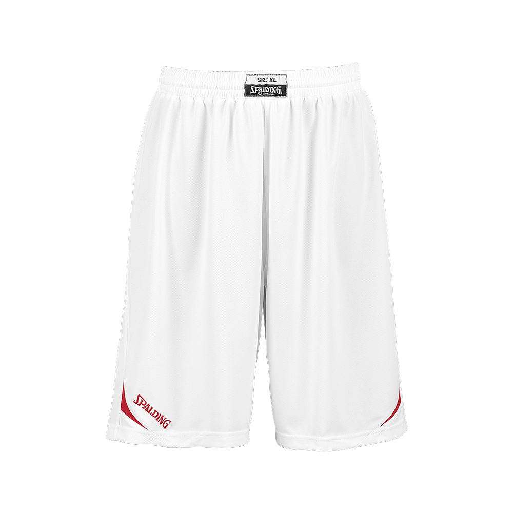 Spalding Attack Shorts - Blanc & Rouge