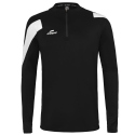 Eldera Sweat Col zippé ACTION - Noir et Blanc