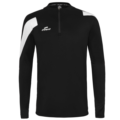 Eldera Sweat Col zippé ACTION - Noir et Blanc