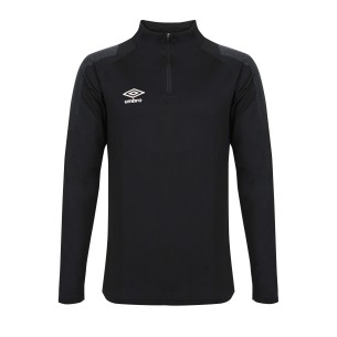 Umbro CHALLENGE 1/2 ZIP SWEAT - Noir / Ardoise