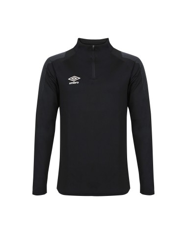 Umbro CHALLENGE 1/2 ZIP SWEAT - Noir / Ardoise