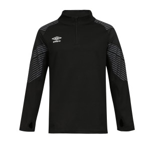 Umbro LEAGUE 1/2 ZIP SWEAT - Noir / Gunmetal