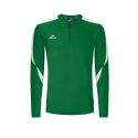 Eldera Sweat Col zippé COMPO - Vert et Blanc