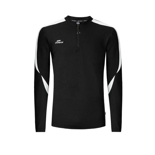 Eldera Sweat Col zippé COMPO - Noir et Blanc