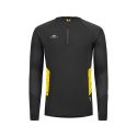 Eldera Sweat col zippé ELITE - Noir et jaune