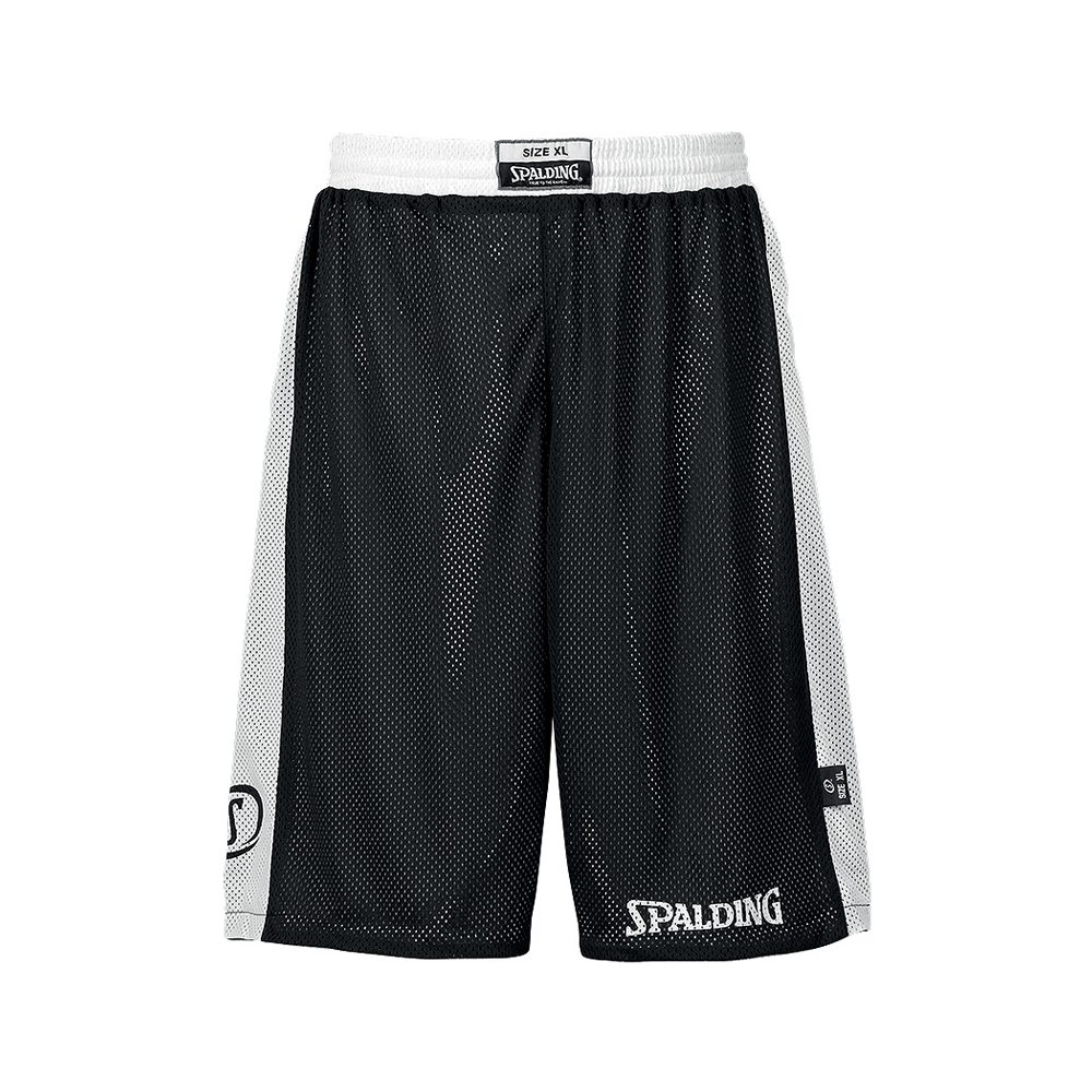 Spalding Essential Reversible Shorts - Noir & Blanc