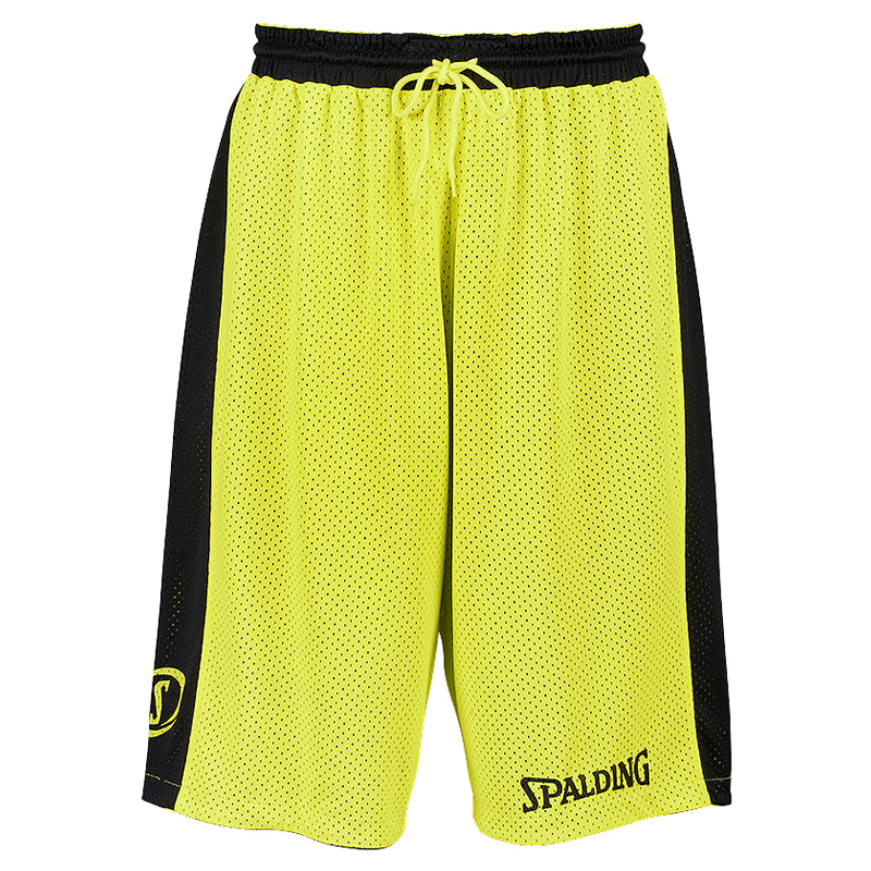 Spalding Essential Reversible Shorts - Jaune & Noir