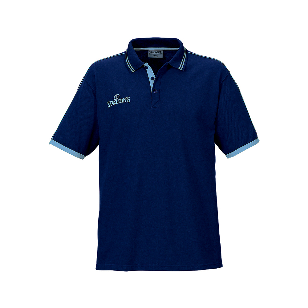 Spalding Polo Shirt - Marine & Ciel