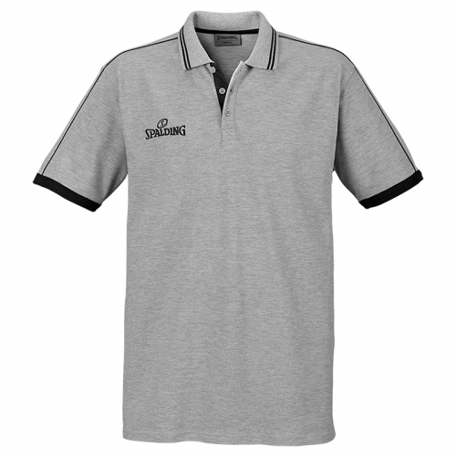 Spalding Polo Shirt - Gris & Noir