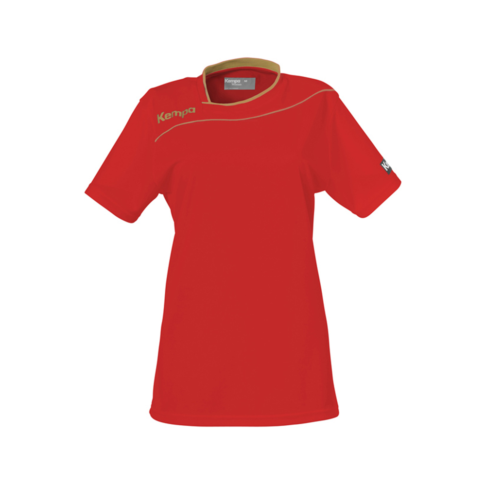 Kempa Gold Shirt Women - Rouge