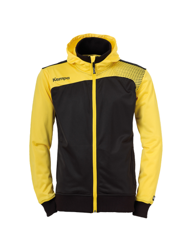 Kempa Emotion Hood Jacket - Jaune & Noir