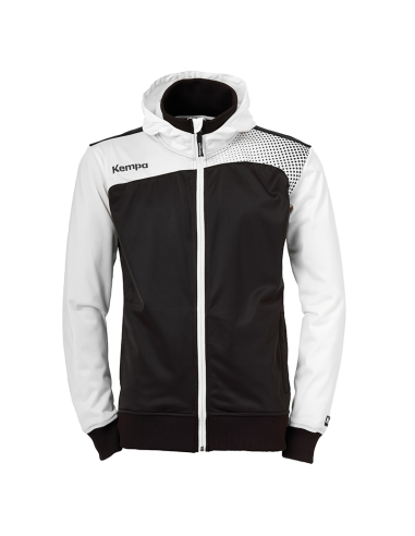 Kempa Emotion Hood Jacket - Noir & Blanc