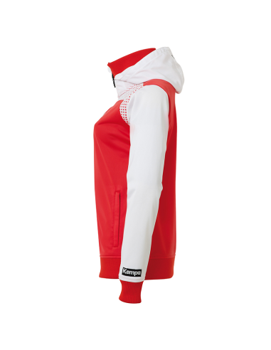Kempa Emotion Women Hood Jacket - Rouge - Vue de côté