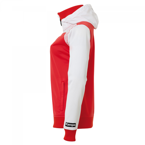 Kempa Emotion Women Hood Jacket - Rouge - Vue de côté