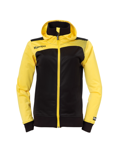 Kempa Emotion Women Hood Jacket - Jaune & Noir