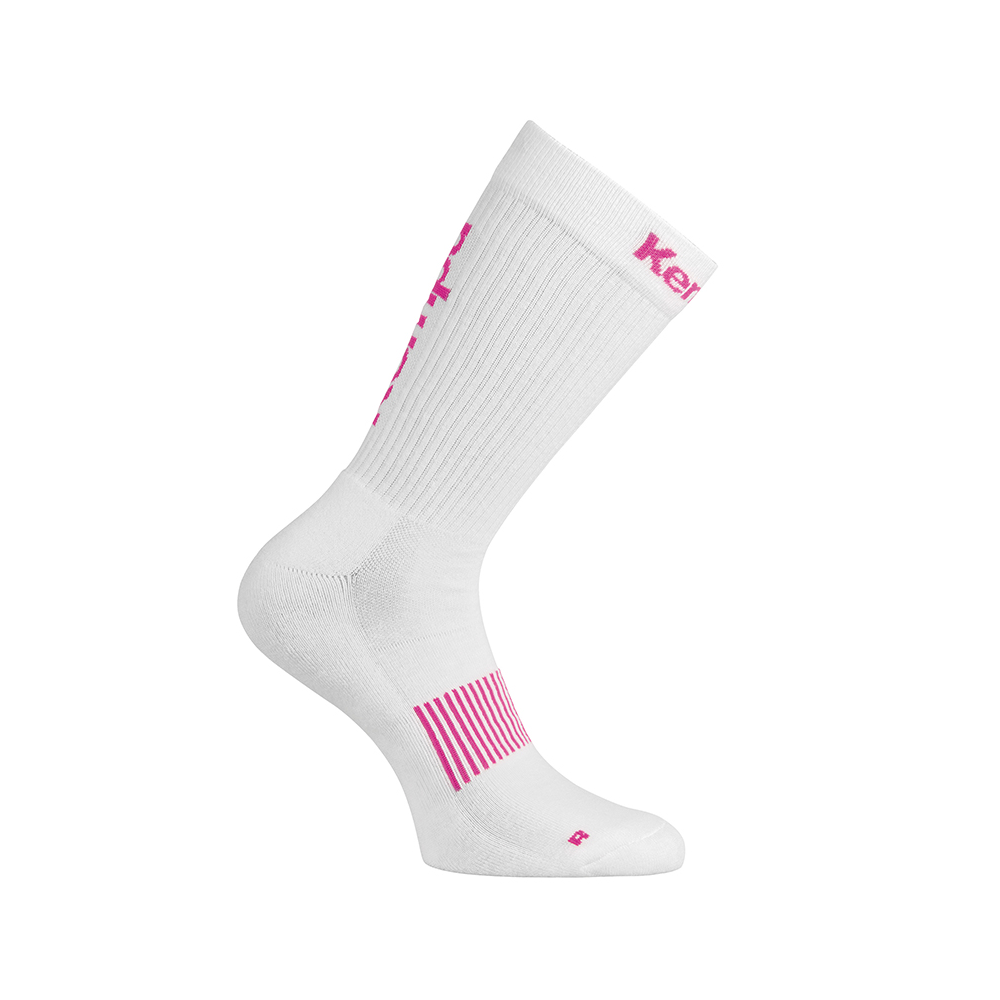 Kempa Logo Classic Socks - Blanc & Rose