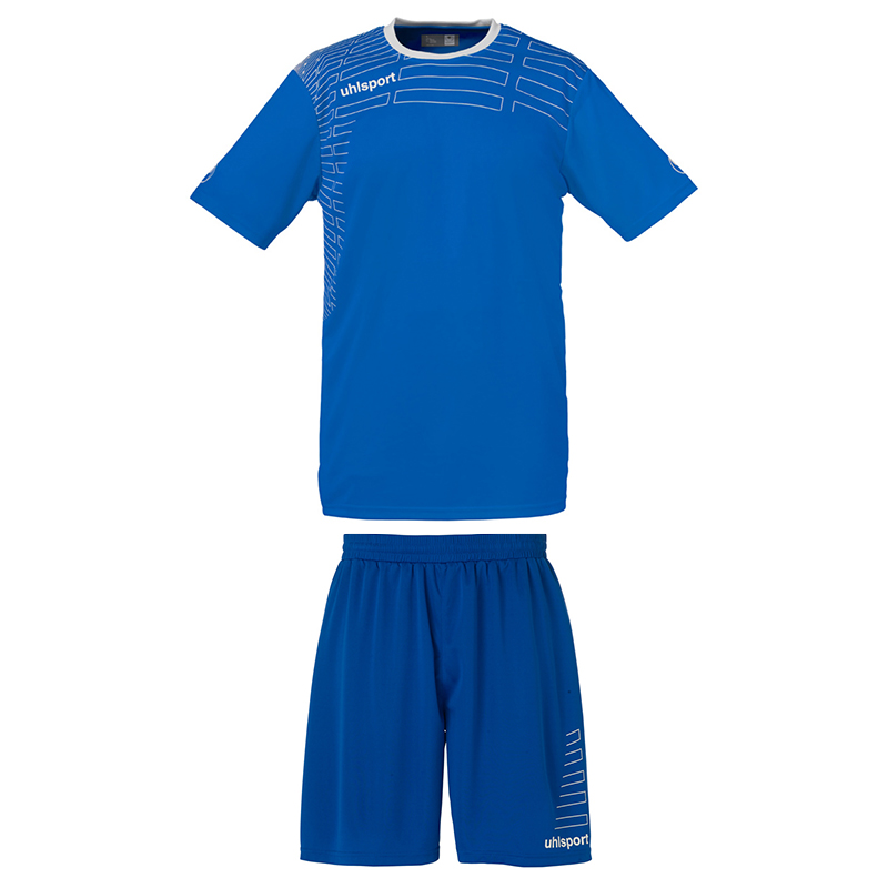 Uhlsport Match Team Kit Men - Azur & Blanc