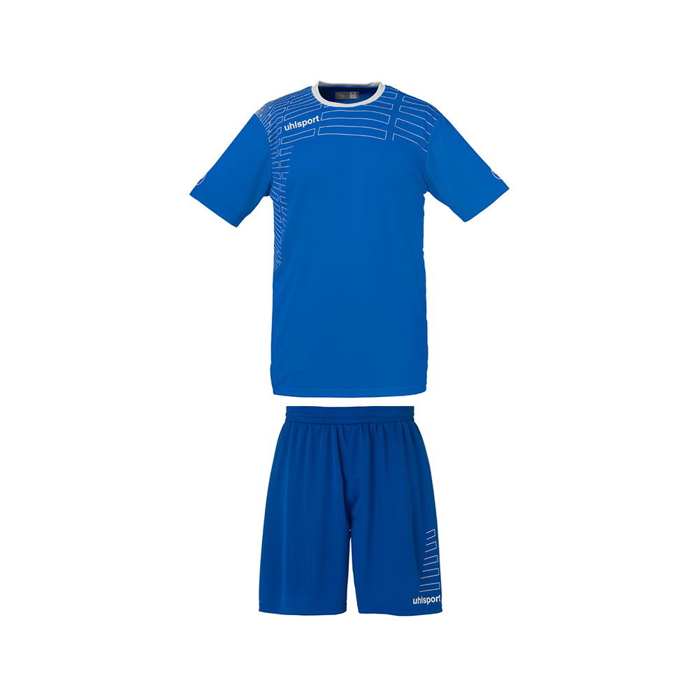 Uhlsport Match Team Kit Men - Azur & Blanc