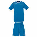 Uhlsport Match Team Kit Men - Cyan & Blanc