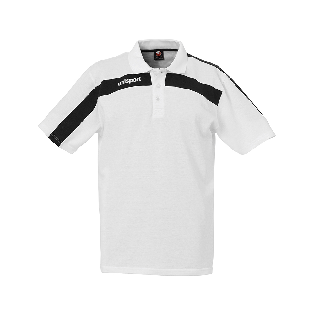 Uhlsport Liga Training Polo Shirt - Blanc & Noir