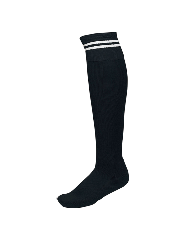 Chaussettes de Sport à Rayures - Noir & Blanc