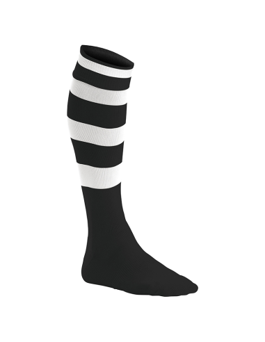 Chaussettes de Sport Cerclées - Noir & Blanc