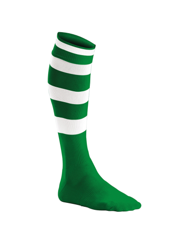 Chaussettes de Sport Cerclées - Vert & Blanc