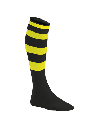 Chaussettes de Sport Cerclées - Noir & Jaune