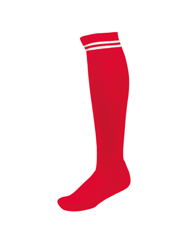 Chaussettes de Sport à Rayures - Rouge & Blanc