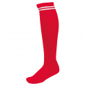 Chaussettes de Sport à Rayures - Rouge & Blanc