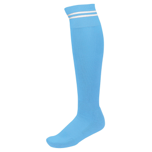 Chaussettes de Sport à Rayures - Ciel & Blanc