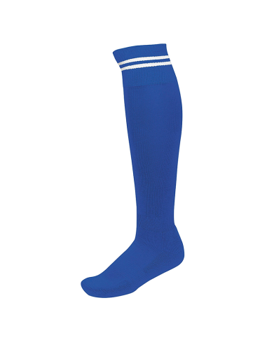 Chaussettes de Sport à Rayures - Royal & Blanc