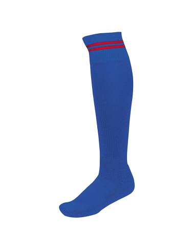 Chaussettes de Sport à Rayures - Royal & Rouge