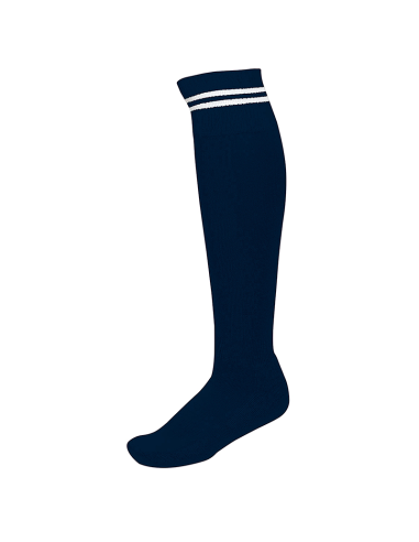 Chaussettes de Sport à Rayures - Marine & Blanc