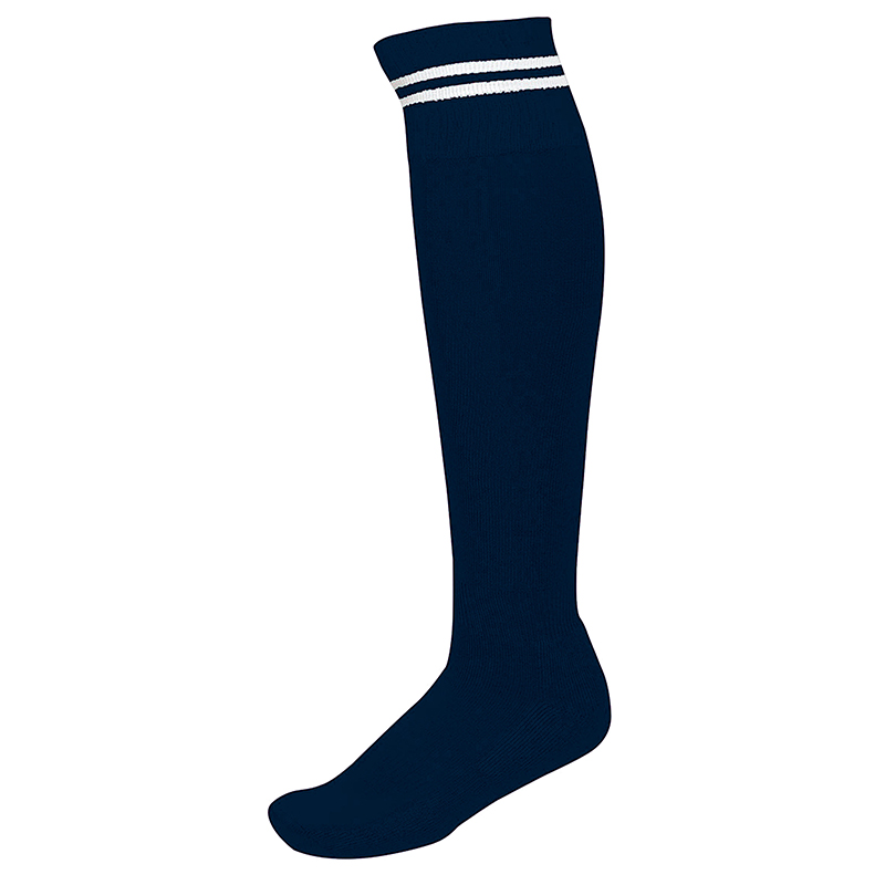 Chaussettes de Sport à Rayures - Marine & Blanc