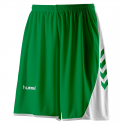 Hummel Hoop Shorts - Vert & Blanc