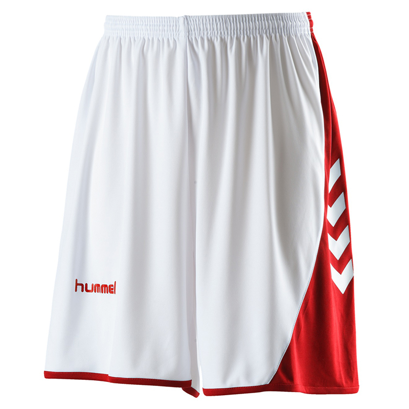 Hummel Hoop Shorts - Blanc & Rouge