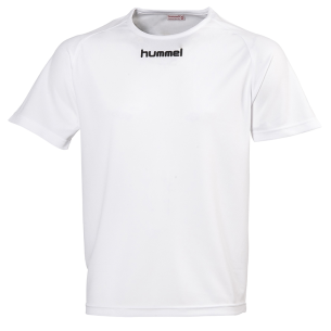 Hummel Poly Mesh Classic Tee - Blanc