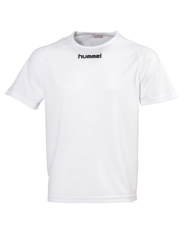 Hummel Poly Mesh Classic Tee - Blanc