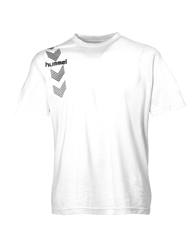 Hummel Stripe Tee - Blanc